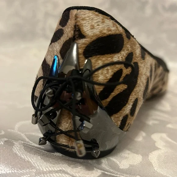 Sam Edelman Joya Calf Hair Leopard Print Ballet Flats, Size 9 - Picture 7 of 12